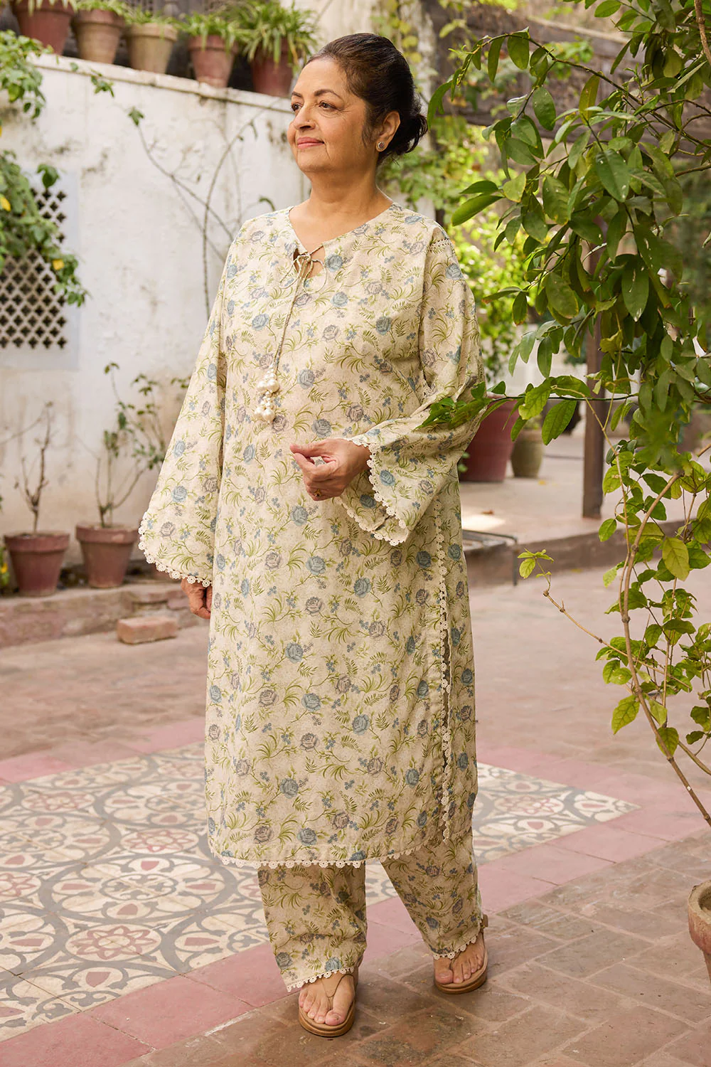 1 Piece Printed Lawn Shirt - Image 3