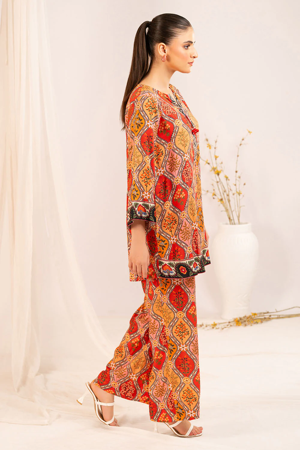 1 Piece Printed Linen Shirt - Image 3