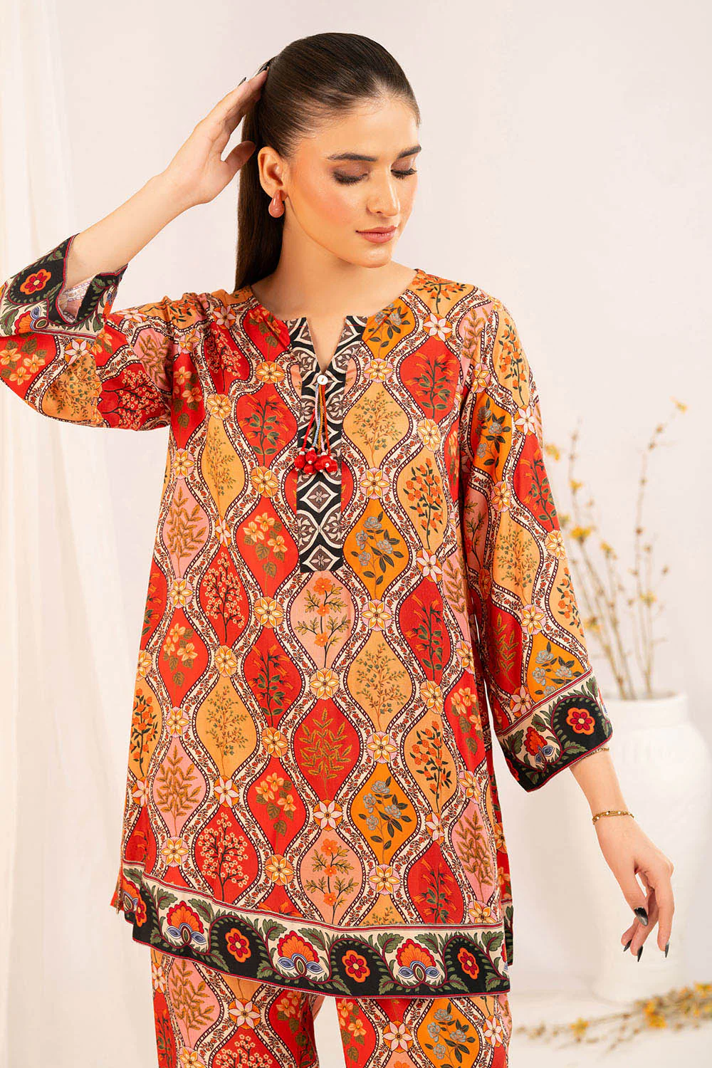 1 Piece Printed Linen Shirt - Image 5
