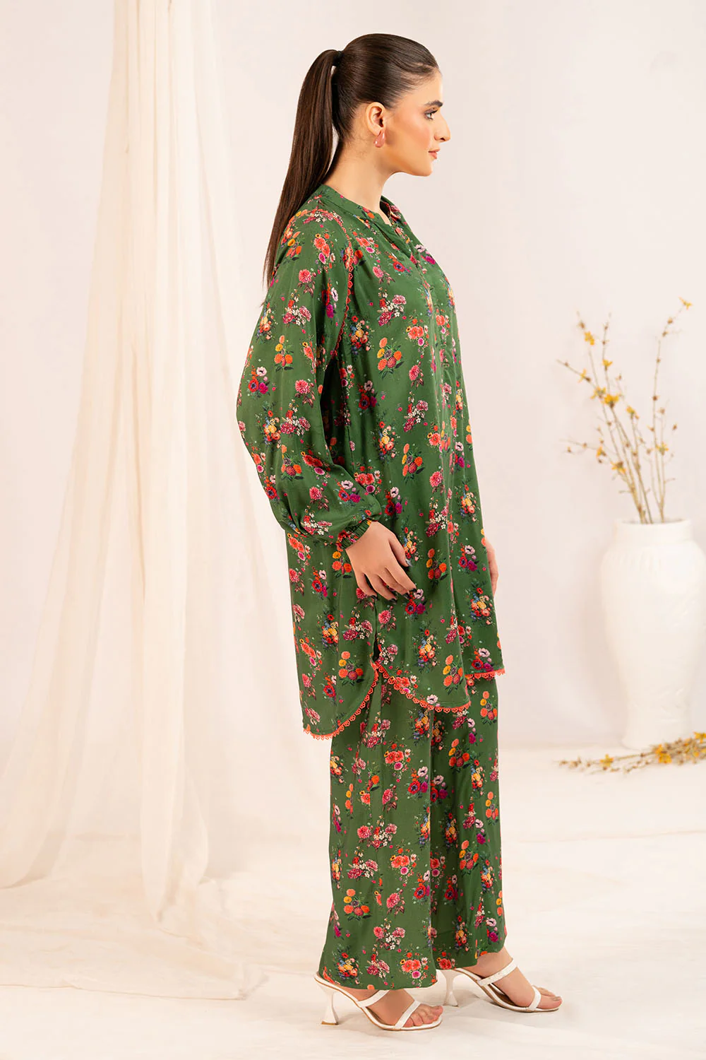 1 Piece Printed Linen Shirt - Image 3