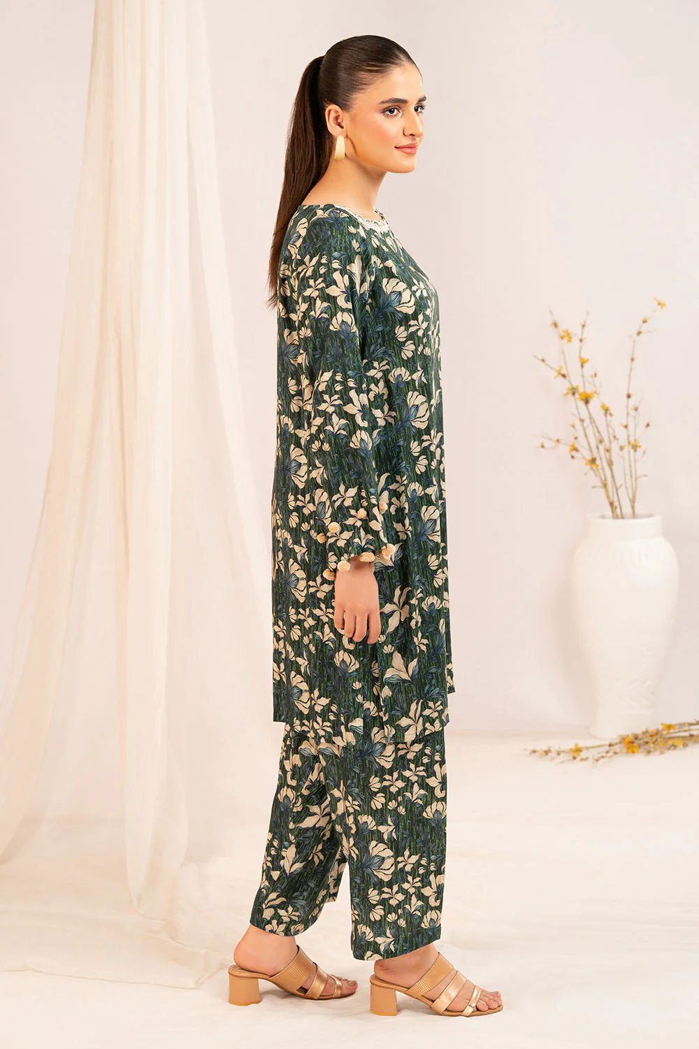 1 Piece Printed Linen Shirt - Image 3