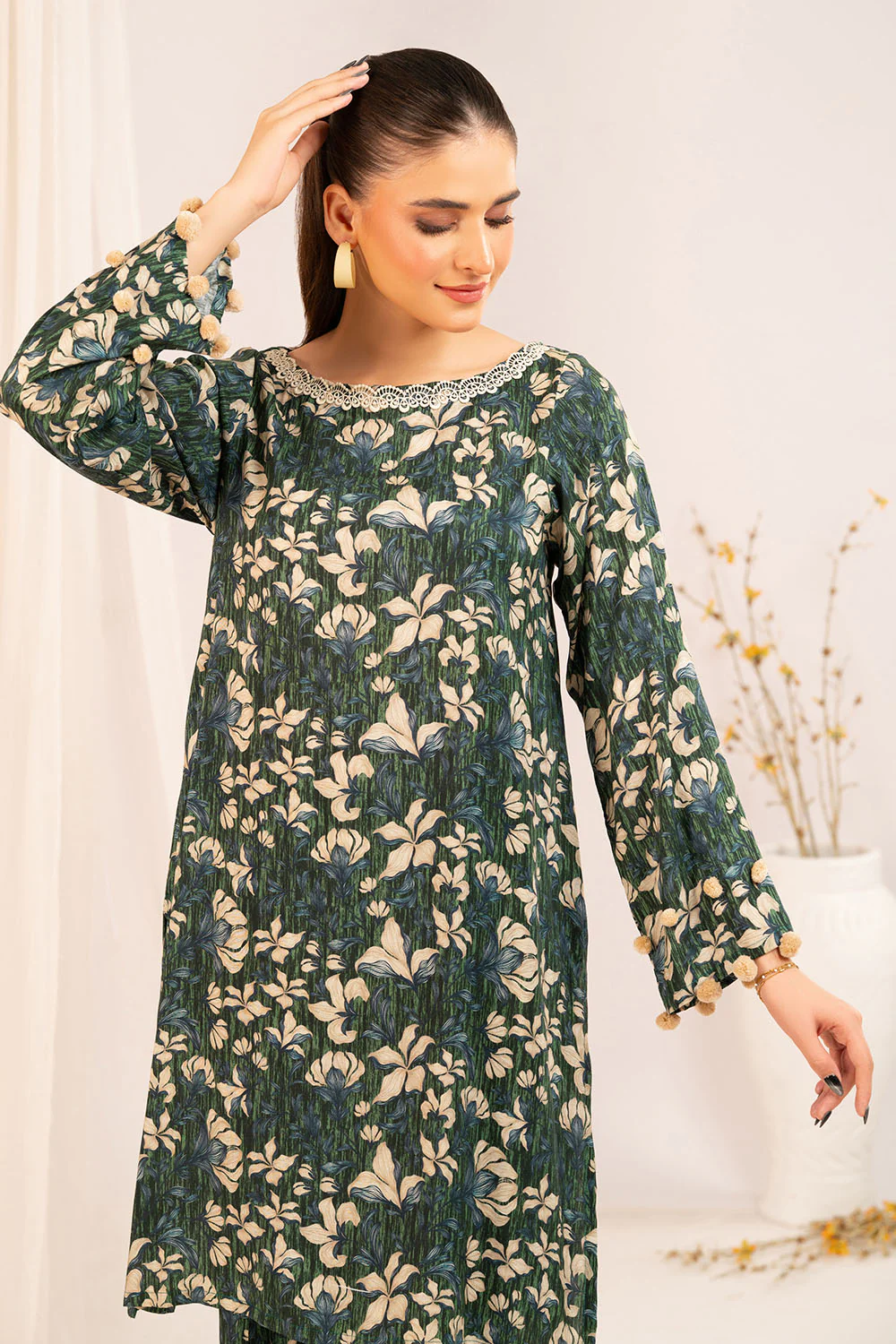 1 Piece Printed Linen Shirt - Image 5