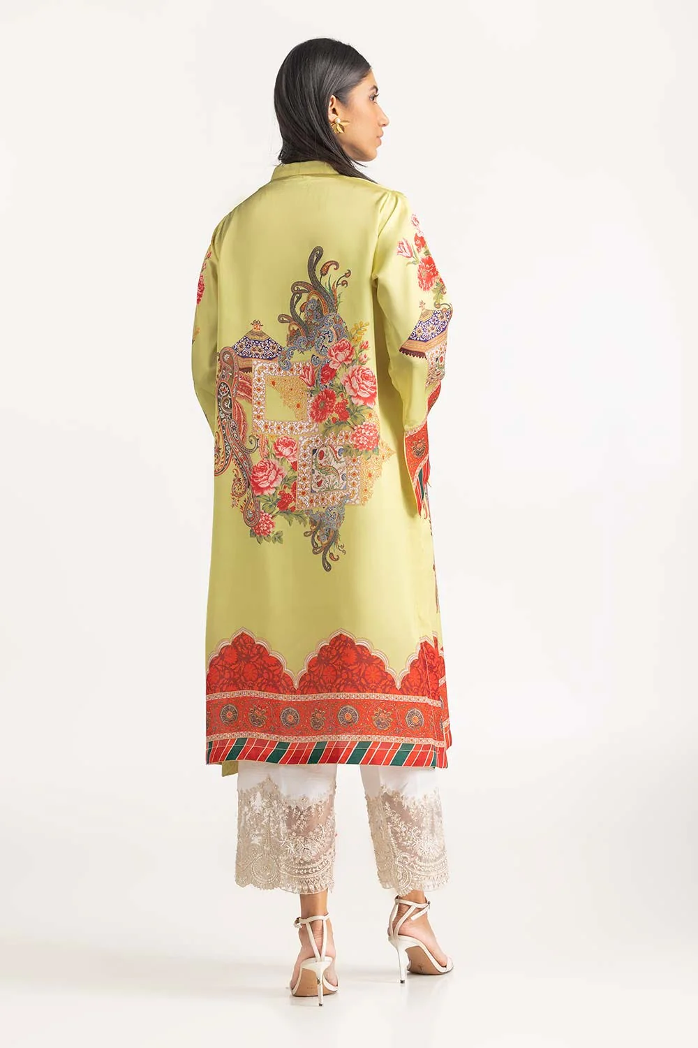 1 Piece Shamoz Silk Embellished Shirt - Image 5