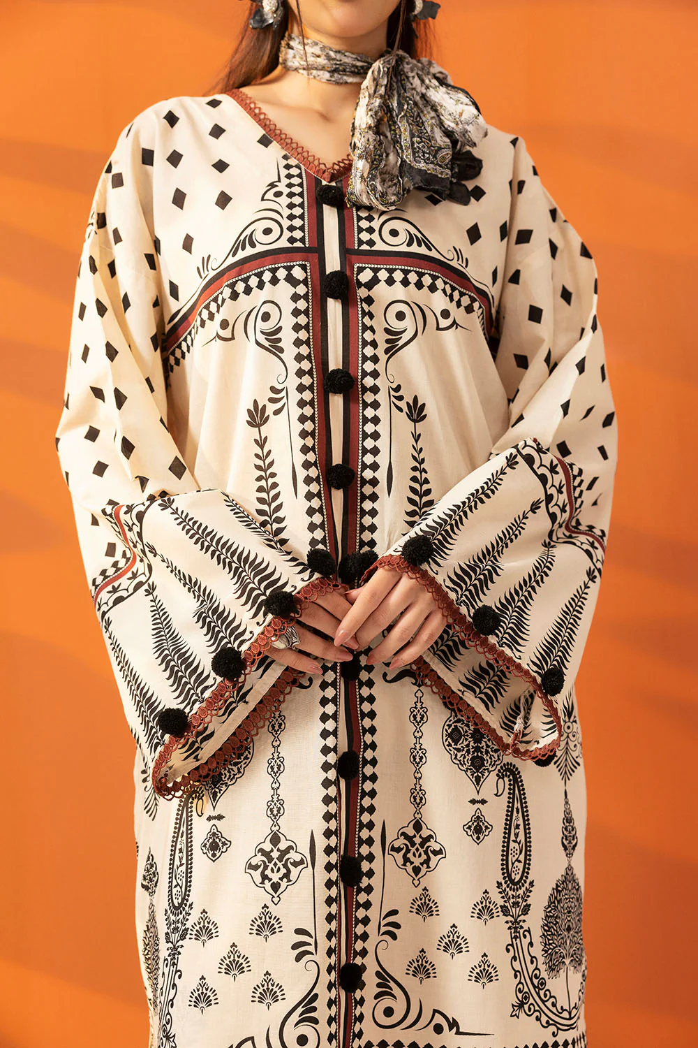 2 Piece Printed Lawn Suit - Image 2
