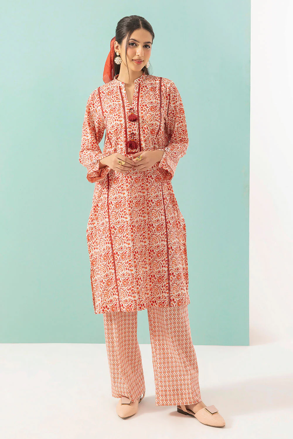 2 Piece Printed Lawn Suit - Image 3