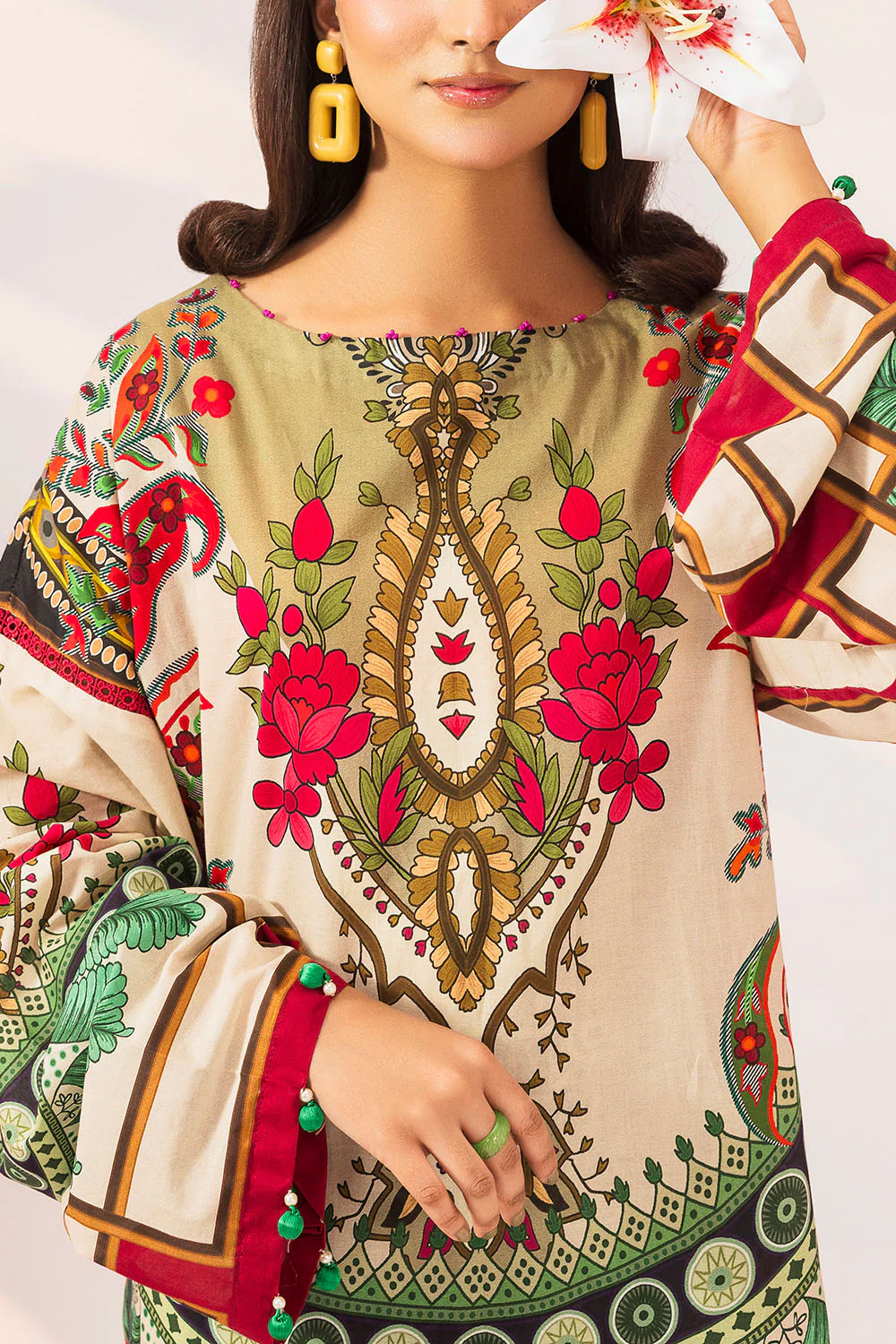 2 Piece Printed Lawn Suit - Image 2