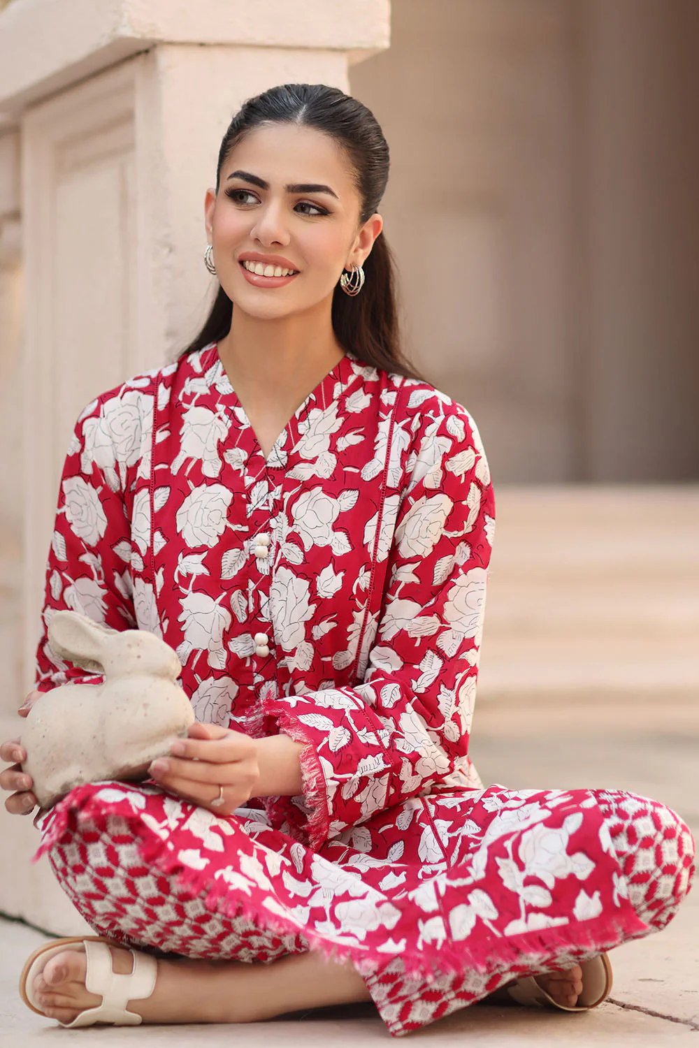 2 Piece Printed Lawn Suit - Image 3