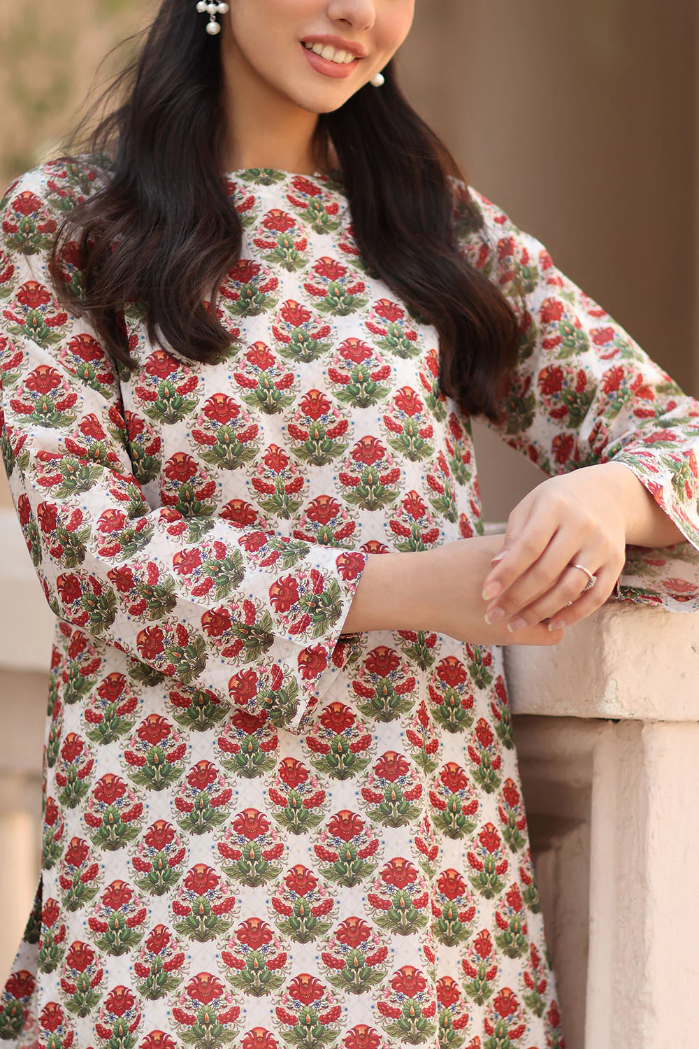 2 Piece Printed Lawn Suit - Image 2