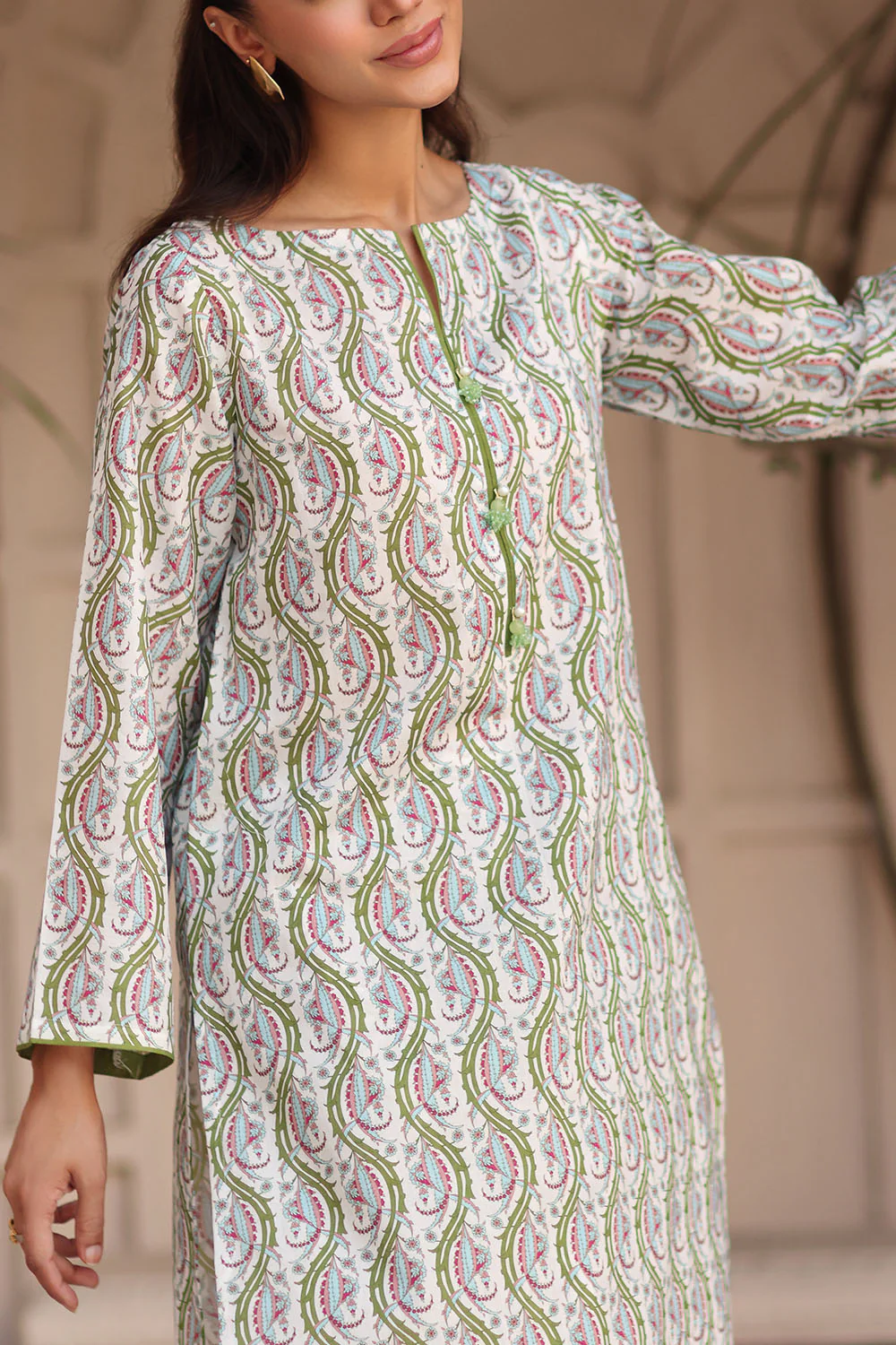 2 Piece Printed Lawn Suit - Image 2