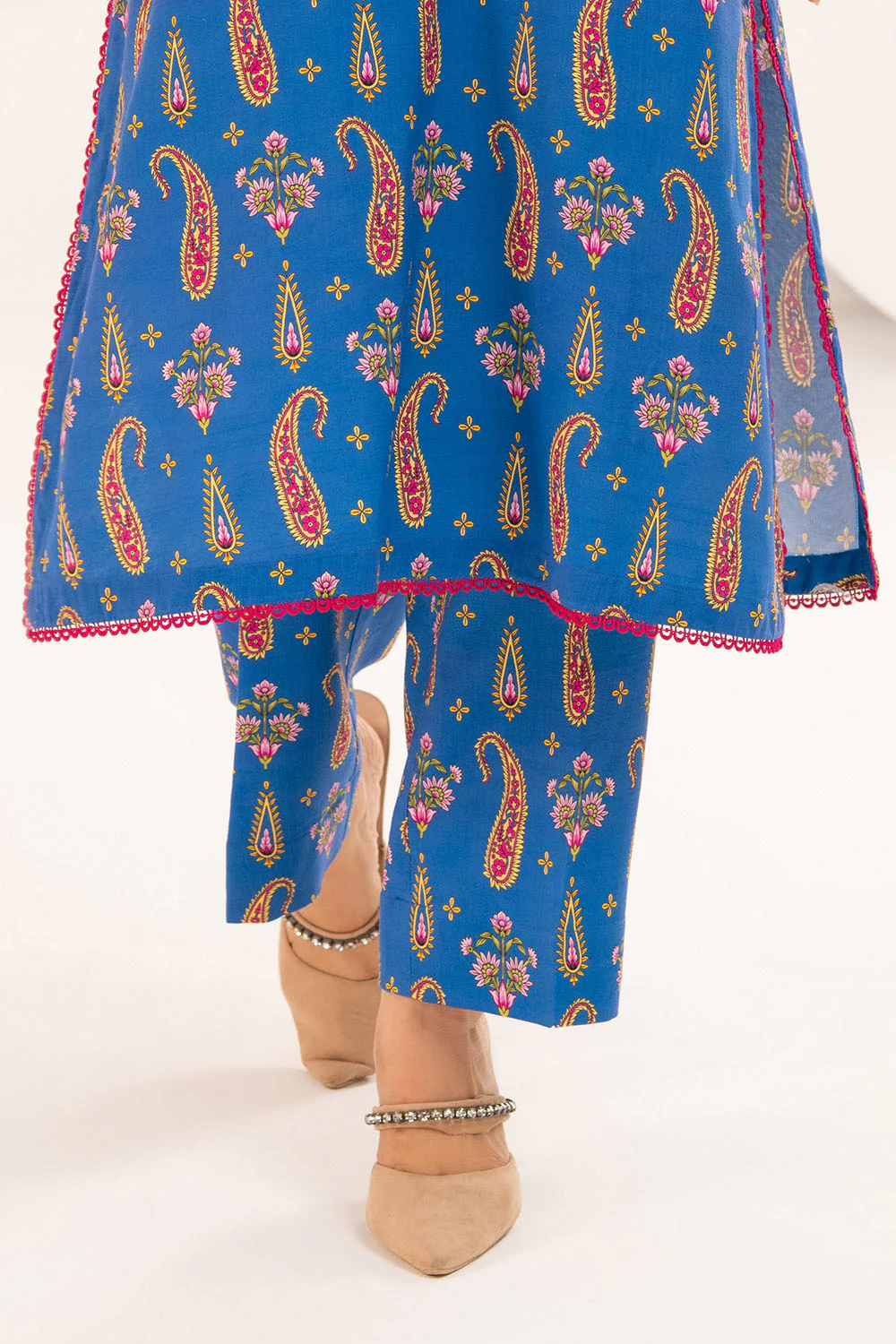 2 Piece Printed Slub Viscose Suit - Image 6