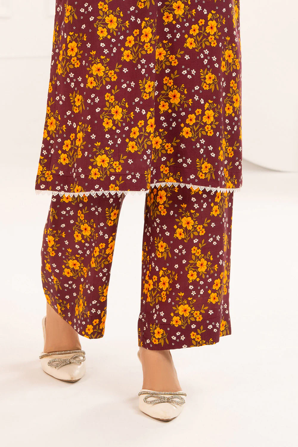 2 Piece Printed Slub Viscose Suit - Image 5