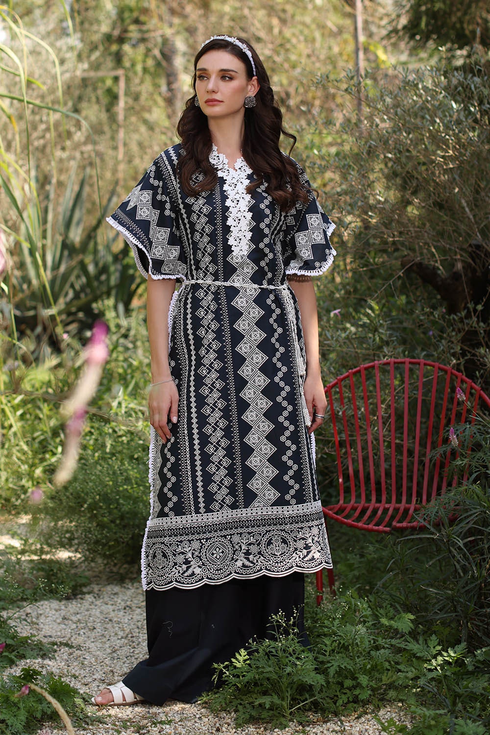 2 Piece Unstitched Embroidered Lawn Suit - Image 4