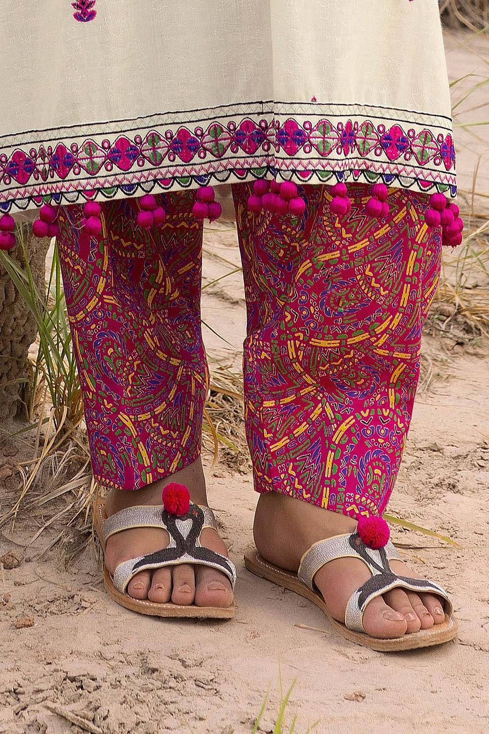 2 Piece Unstitched Embroidered Self Jacquard Suit - Image 6