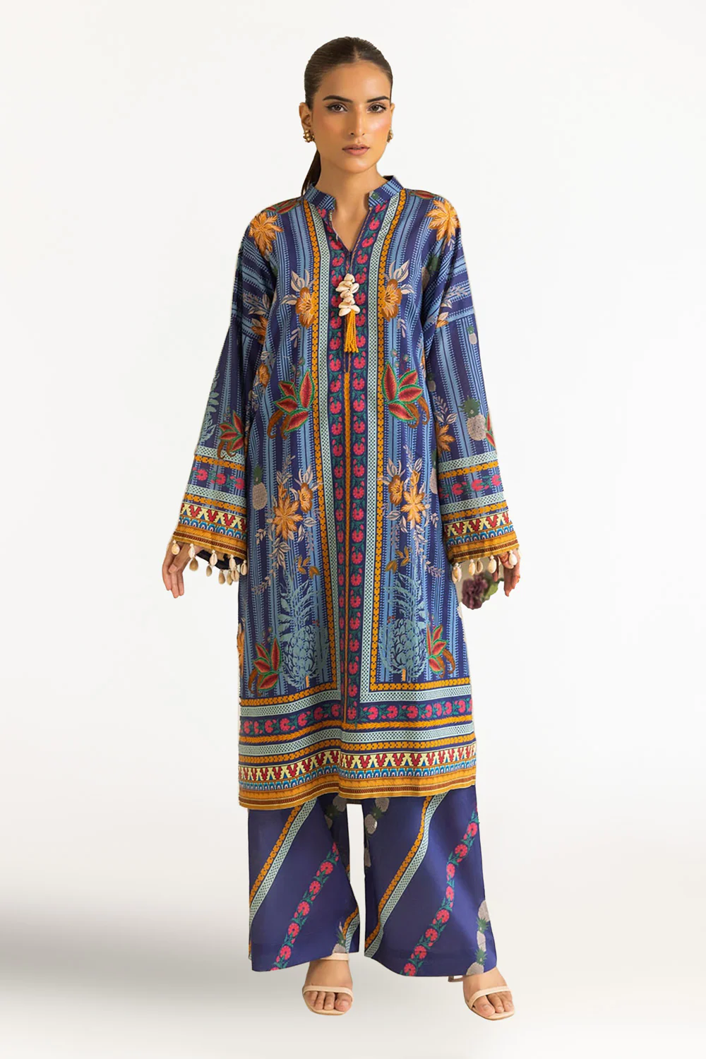 2 Piece Unstitched Printed Lawn Suit
