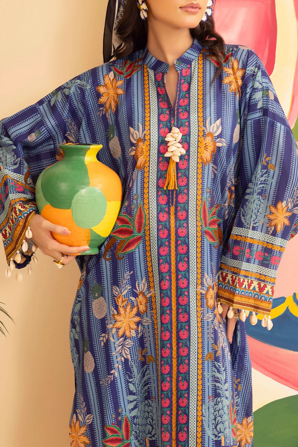 2 Piece Unstitched Printed Lawn Suit - Image 6