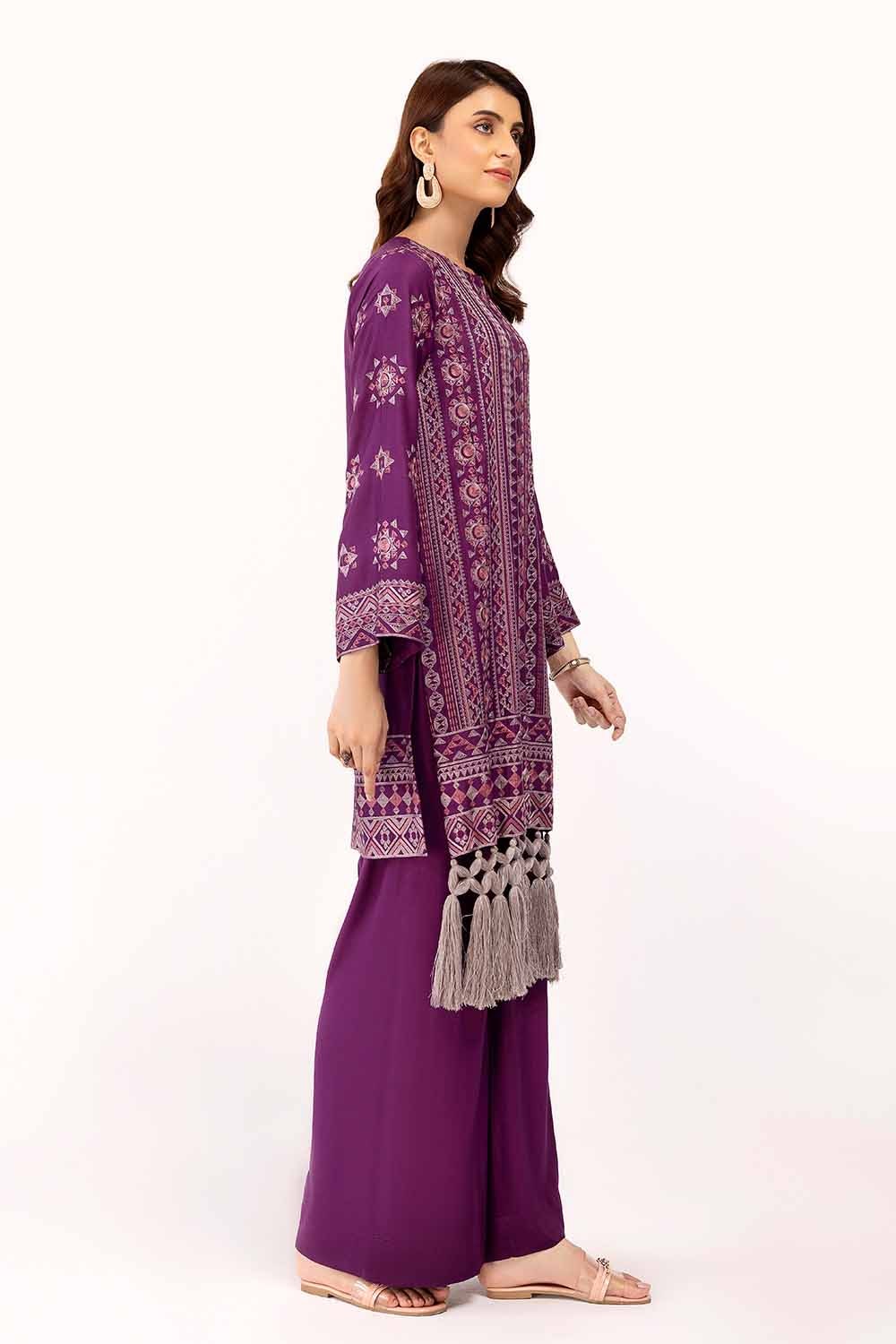 2 Piece Unstitched Embroidered Cotail Suit - Image 2