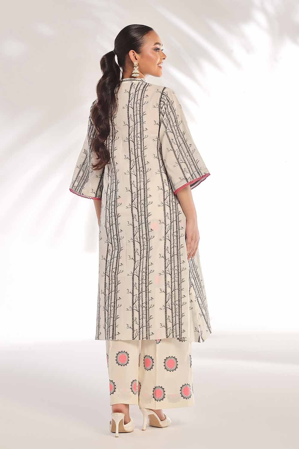 2 Piece Unstitched Jacquard Printed Suit - Image 6