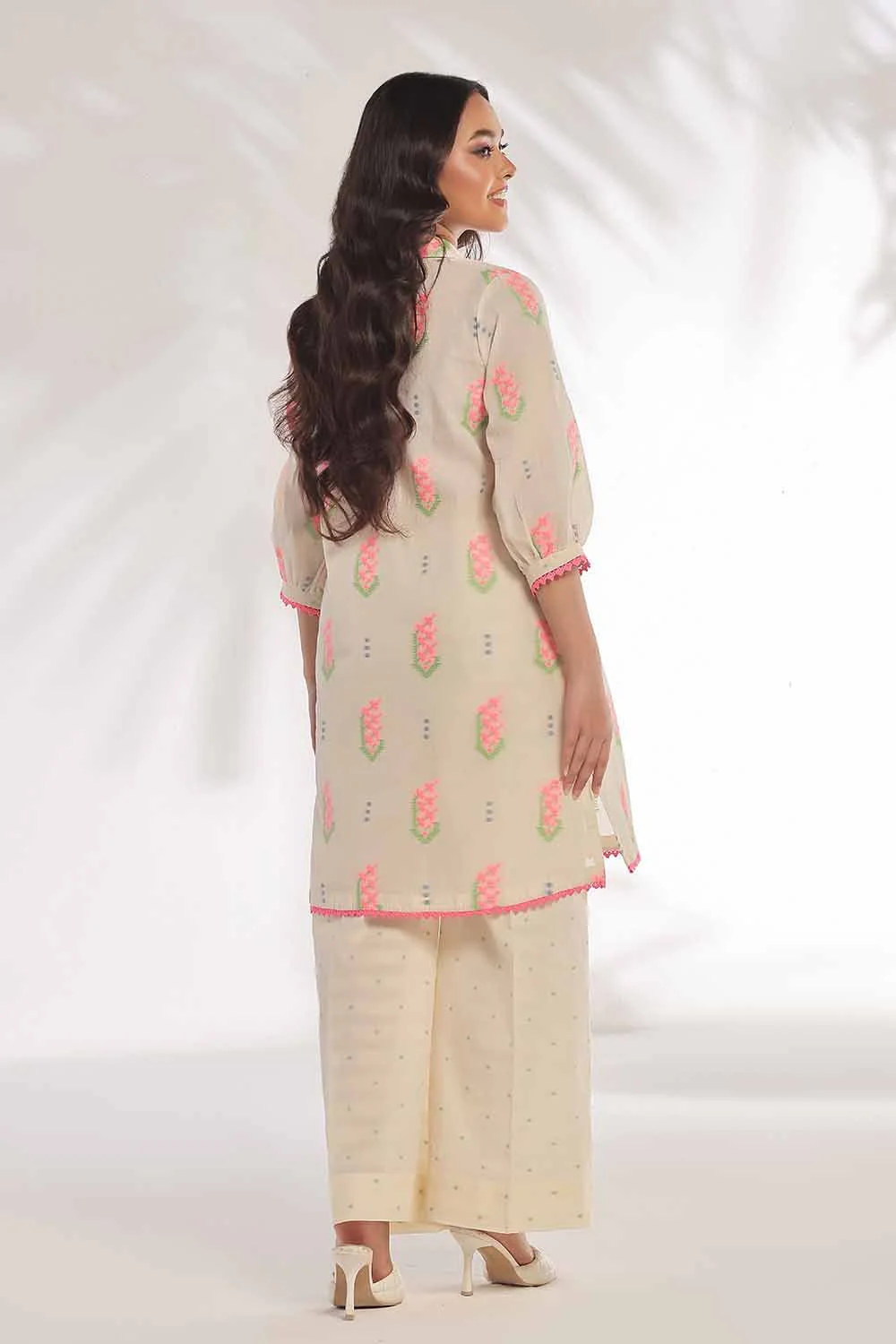 2 Piece Unstitched Jacquard Printed Suit - Image 6
