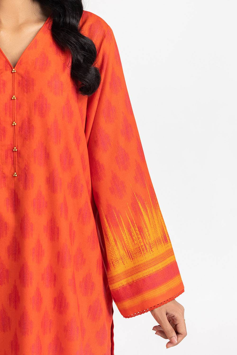 3 Piece Dhanak Printed Suit - Image 3