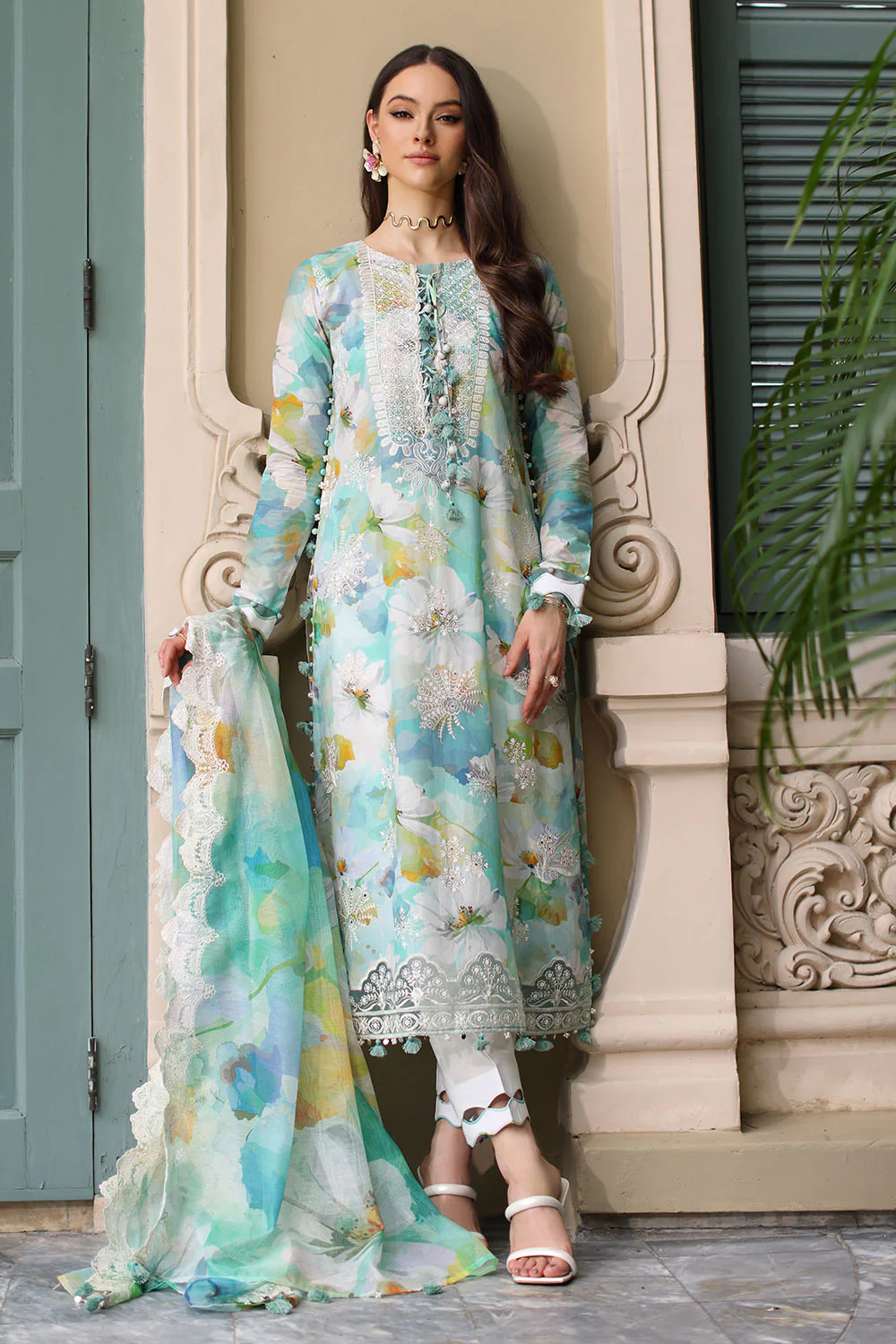 3 Piece Embroidered Printed Lawn Suit - Image 6