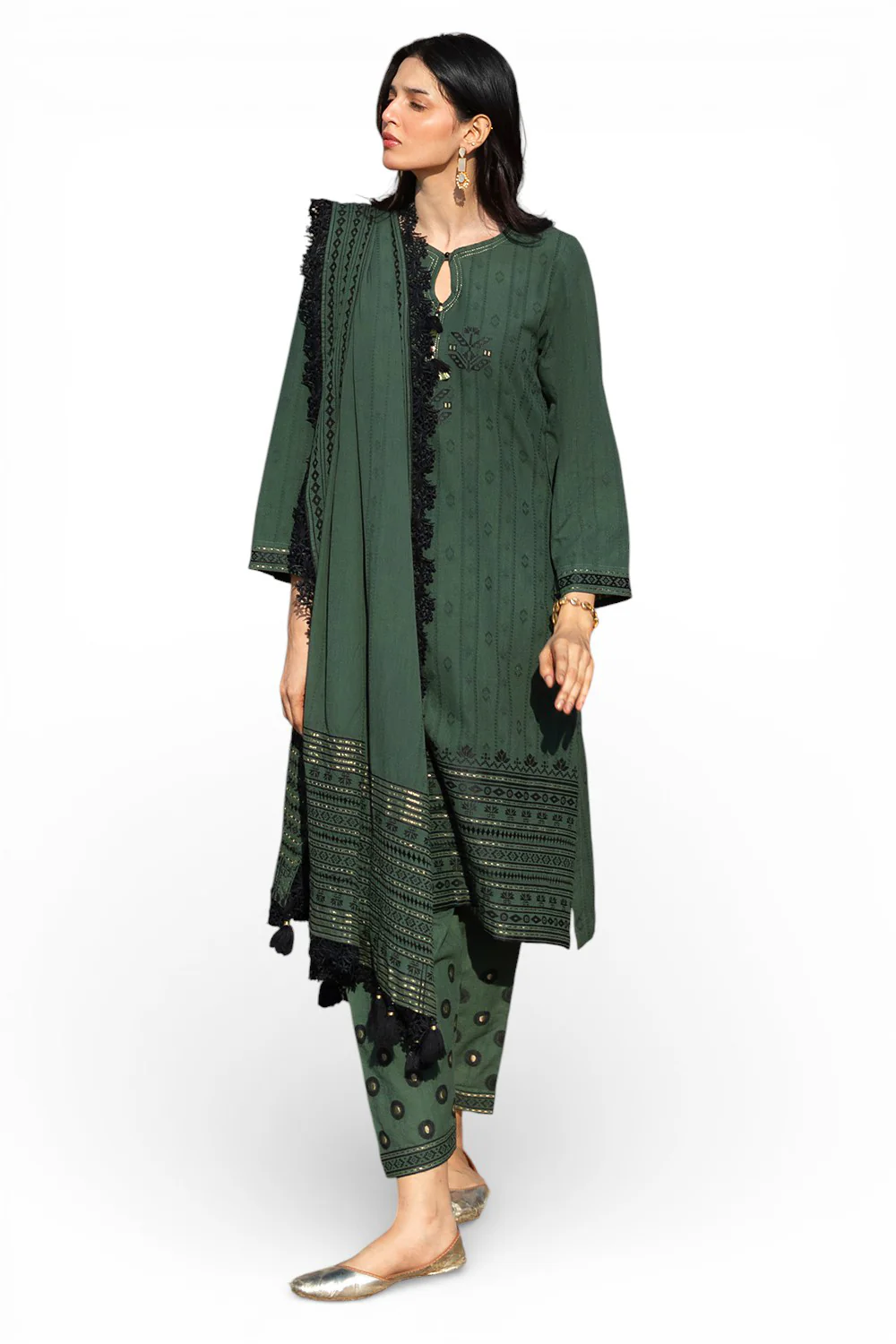 3 Piece Jacquard Suit
