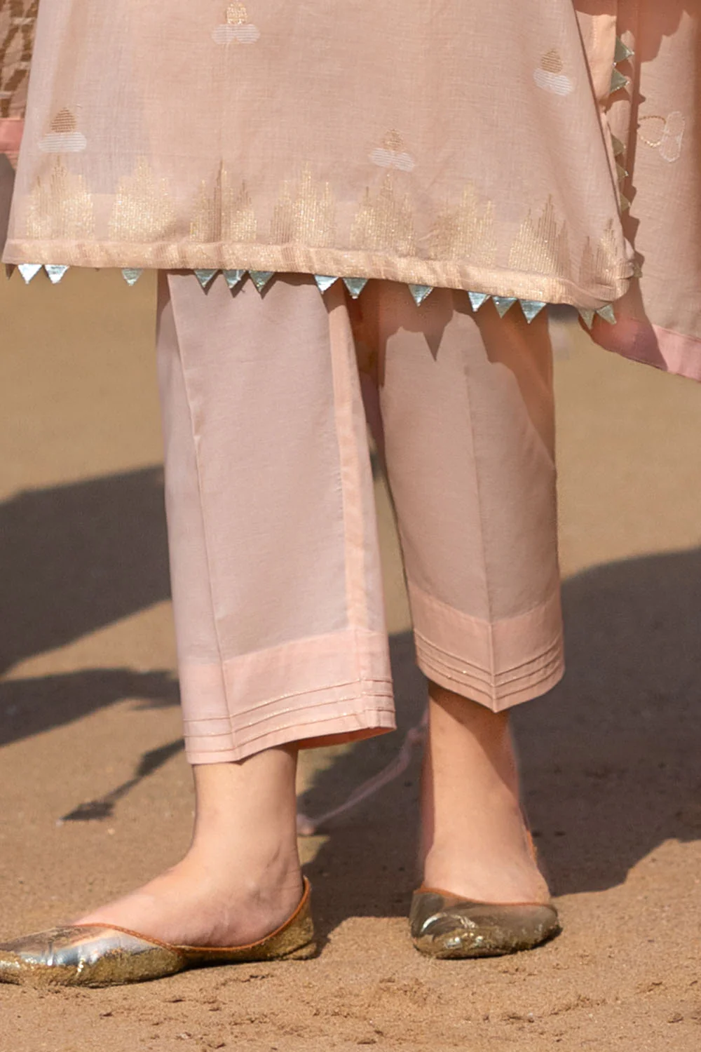 3 Piece Jacquard Suit with Jacquard Dupatta - Image 5