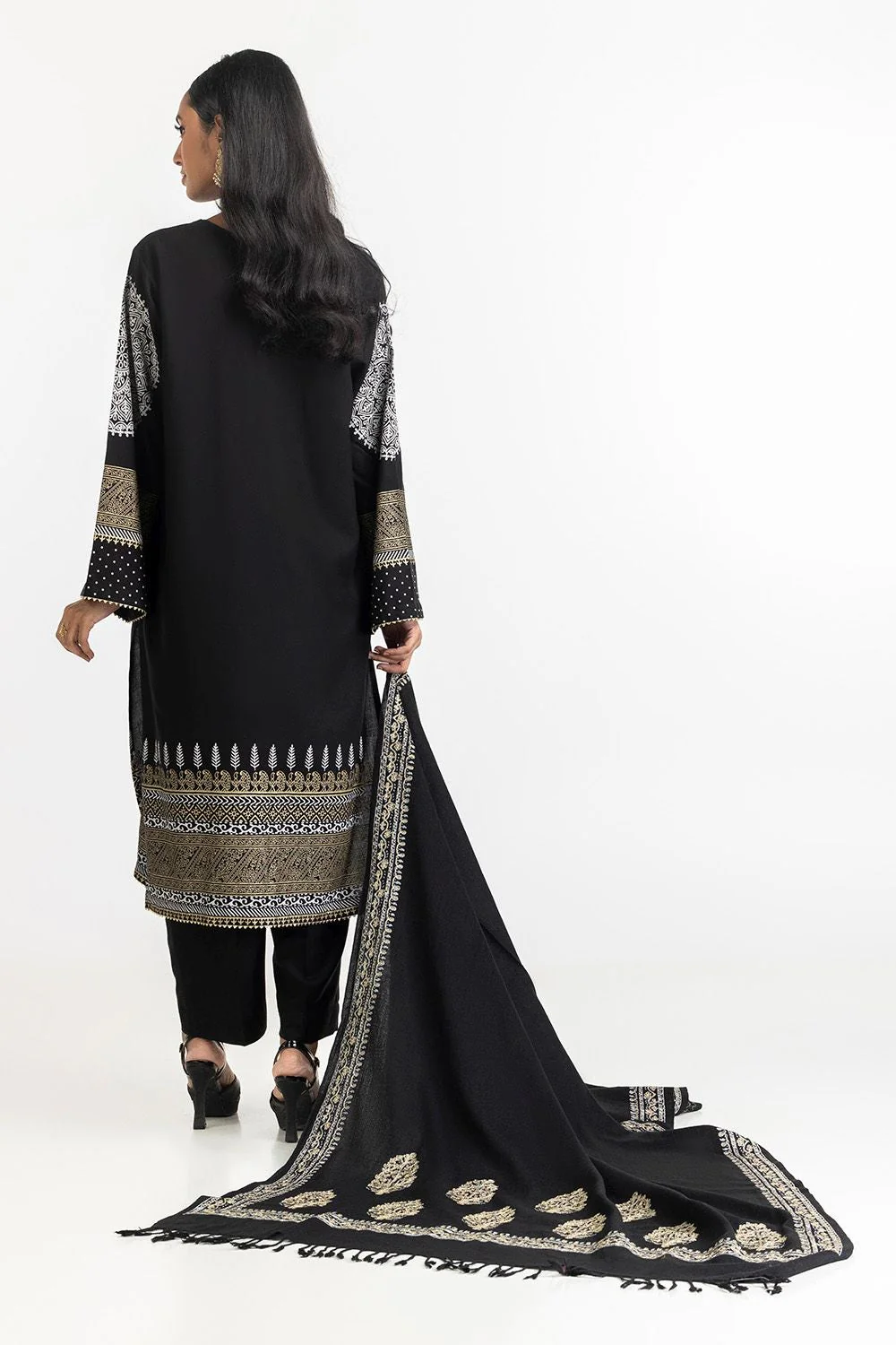 3 Piece Lacquer Printed Suit - Image 3