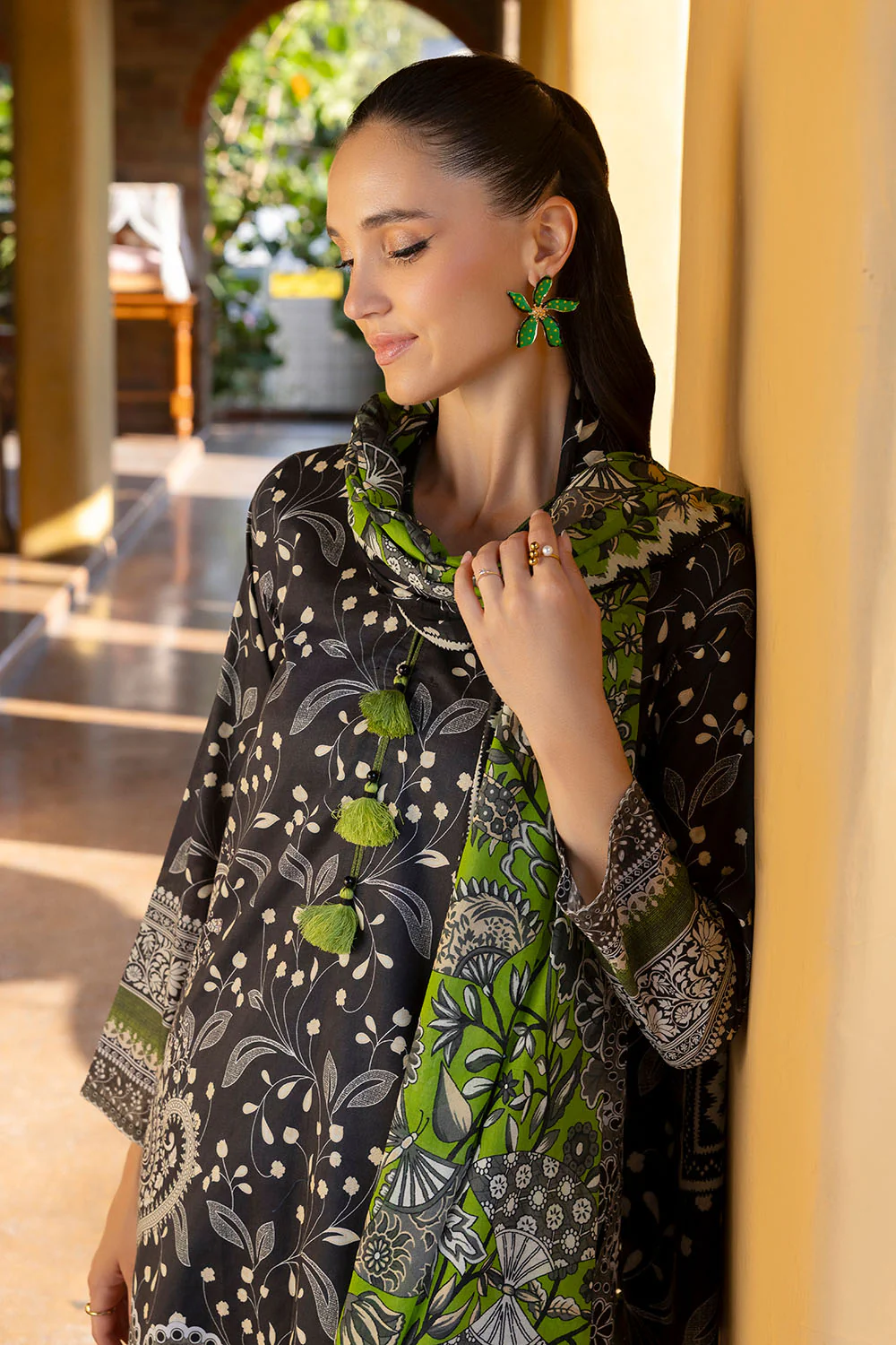 3 Piece Printed Cambric Suit with Lawn Dupatta - Image 3