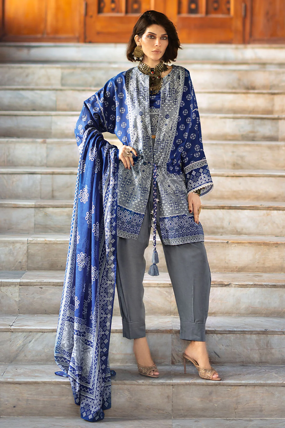 3 Piece Printed Lawn Suit - Image 6
