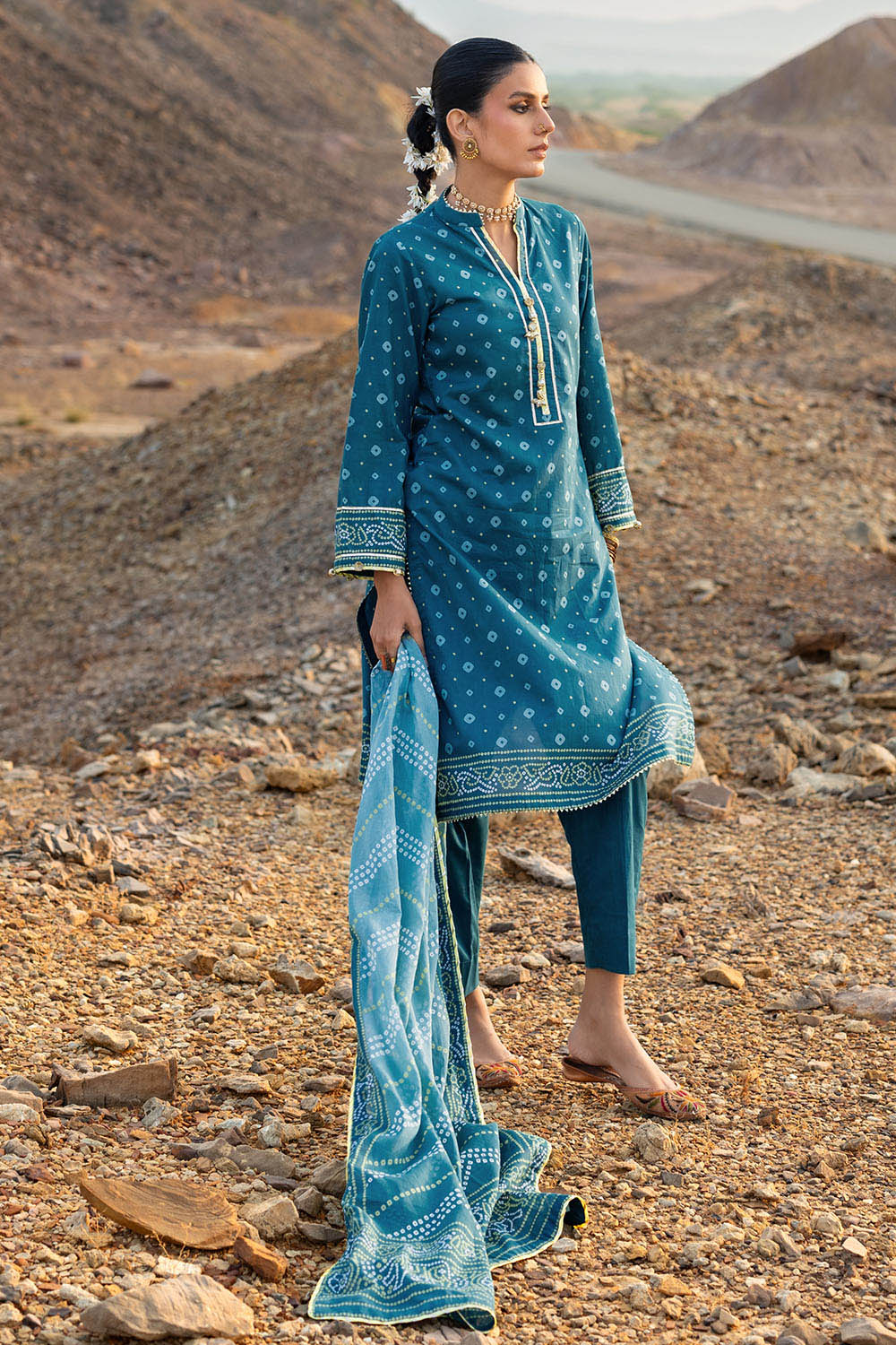 3 Piece Printed Lawn Suit - Image 3