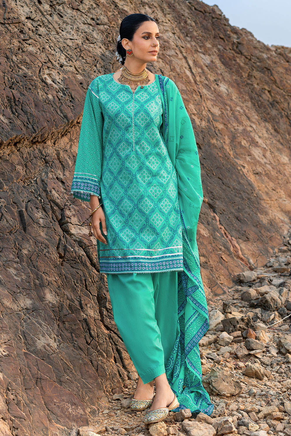 3 Piece Printed Lawn Suit - Image 6