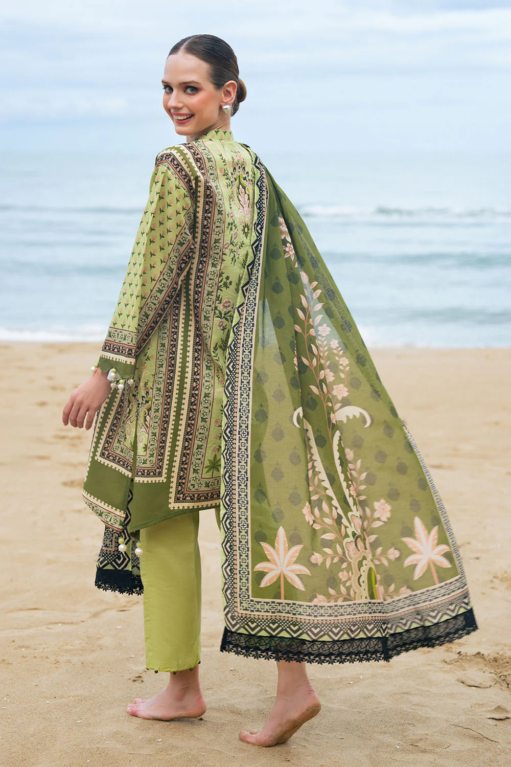 3 Piece Printed Lawn Suit - Image 3