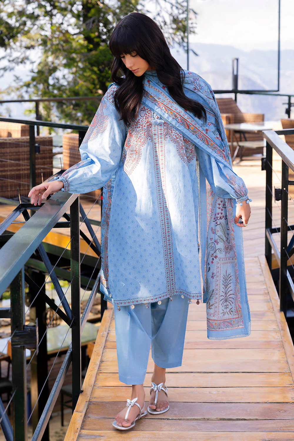 3 Piece Printed Lawn Suit - Image 6