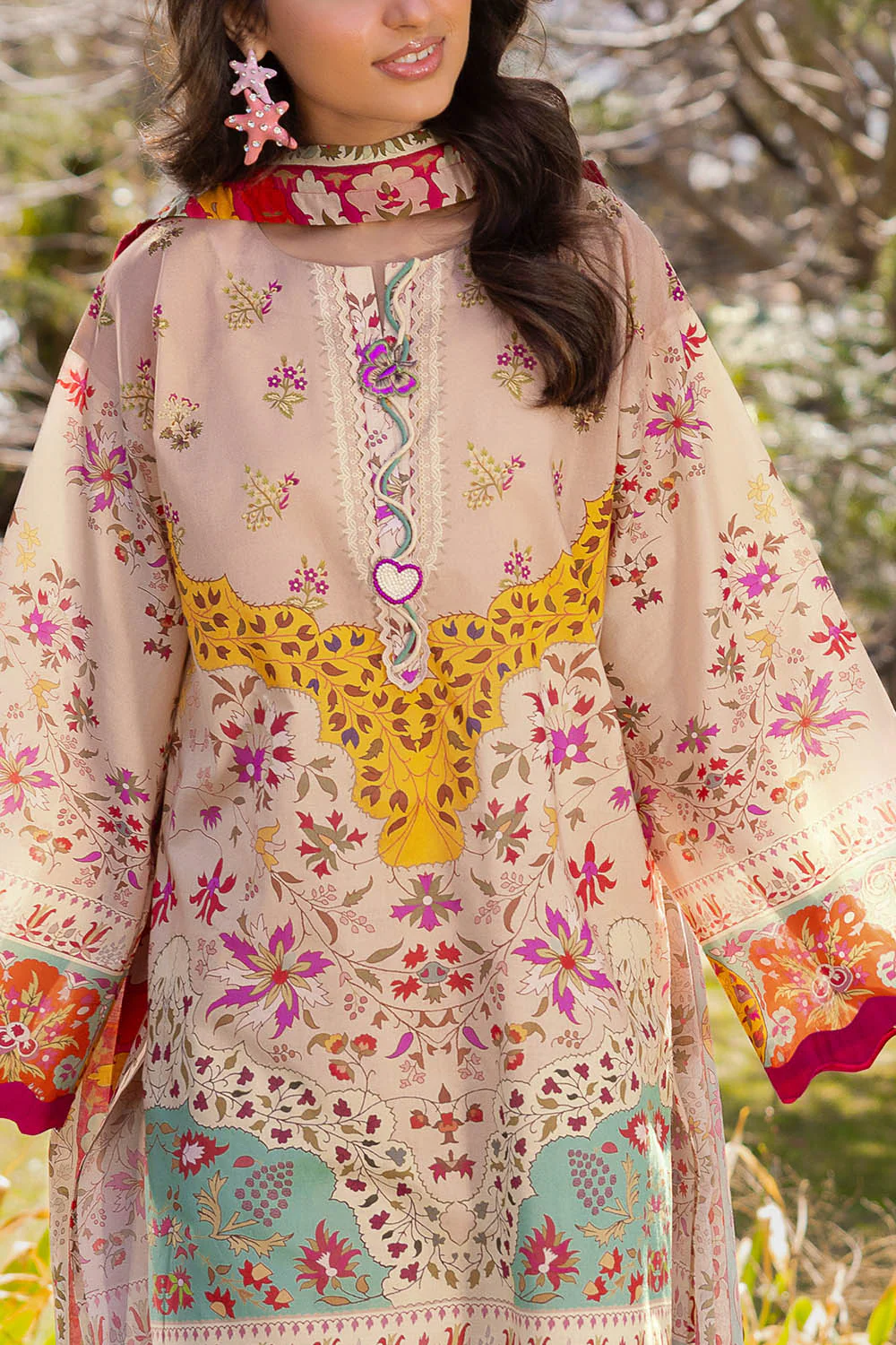 3 Piece Printed Lawn Suit - Image 2
