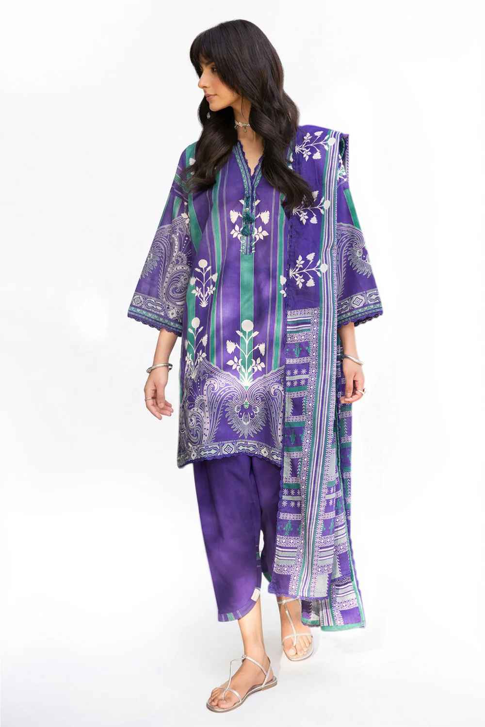3 Piece Printed Lawn Suit