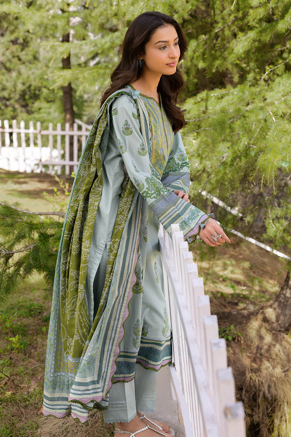 3 Piece Printed Lawn Suit - Image 3