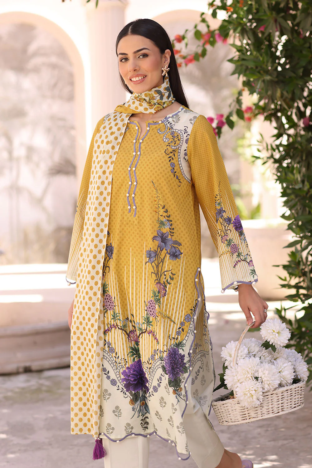 3 Piece Printed Lawn Suit - Image 6
