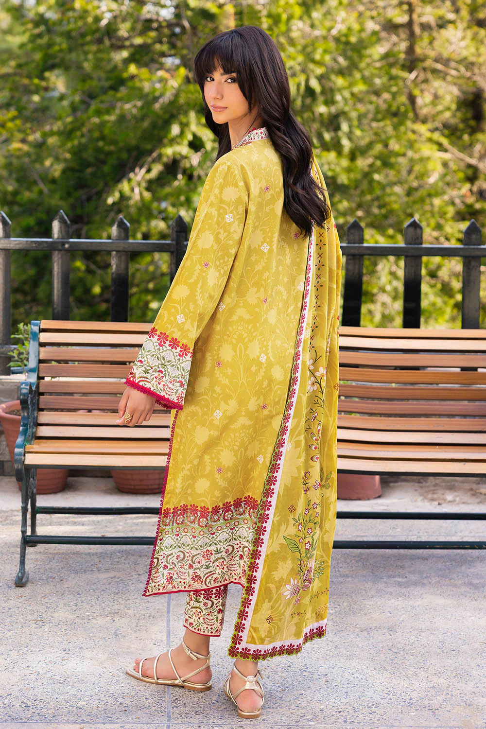 3 Piece Printed Lawn Suit - Image 3