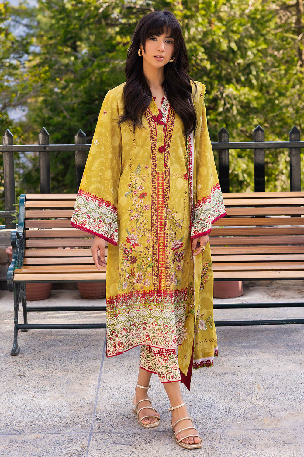 3 Piece Printed Lawn Suit - Image 5