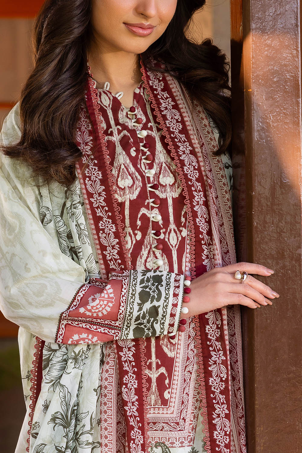 3 Piece Printed Lawn Suit - Image 2