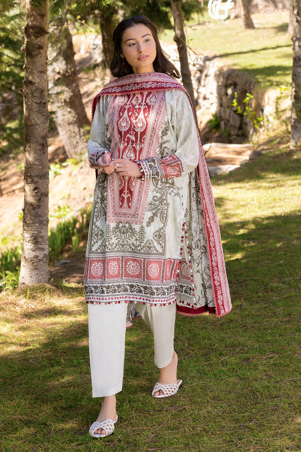 3 Piece Printed Lawn Suit - Image 6
