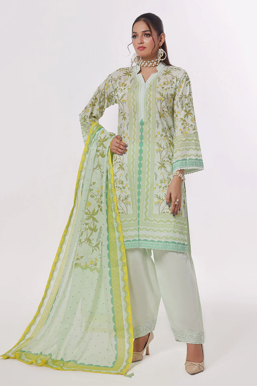 3 Piece Printed Lawn Suit