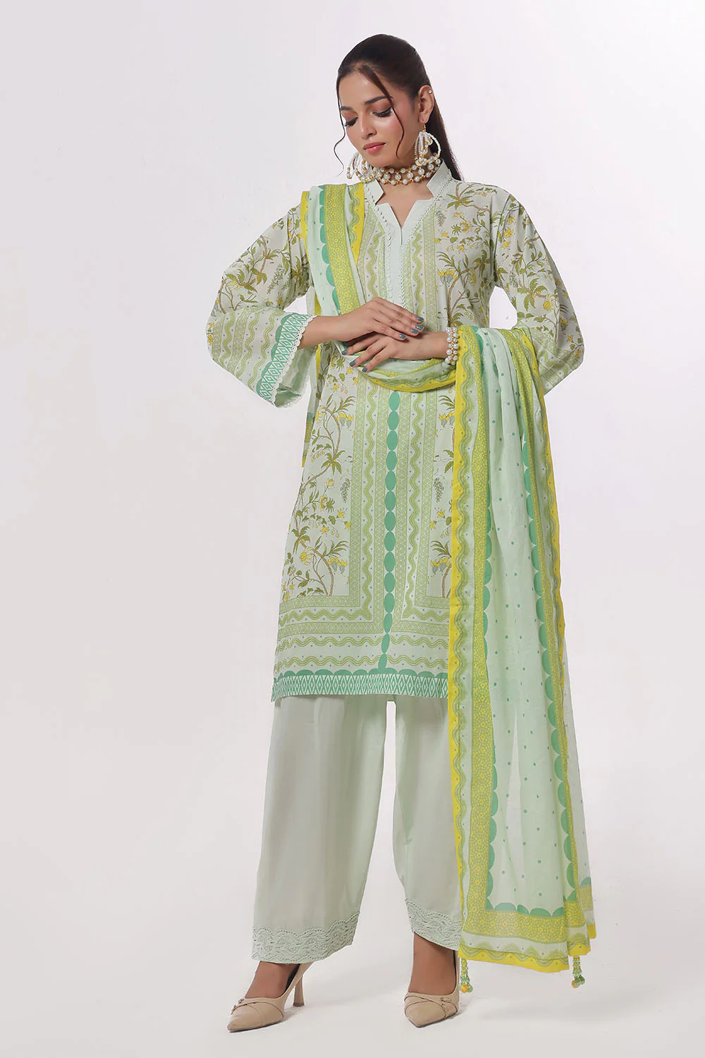 3 Piece Printed Lawn Suit - Image 6