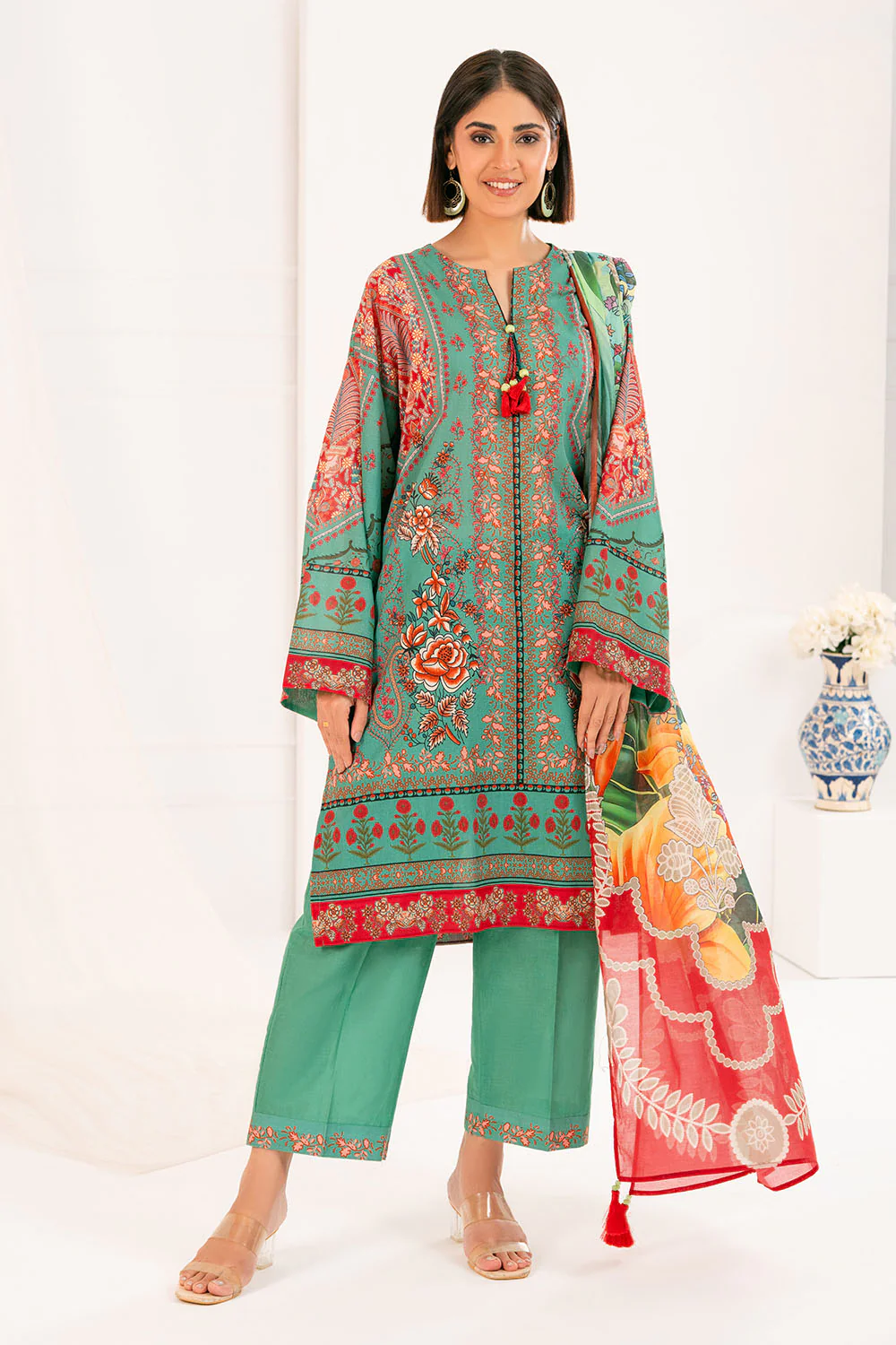 3 Piece Printed Lawn Suit - Image 6