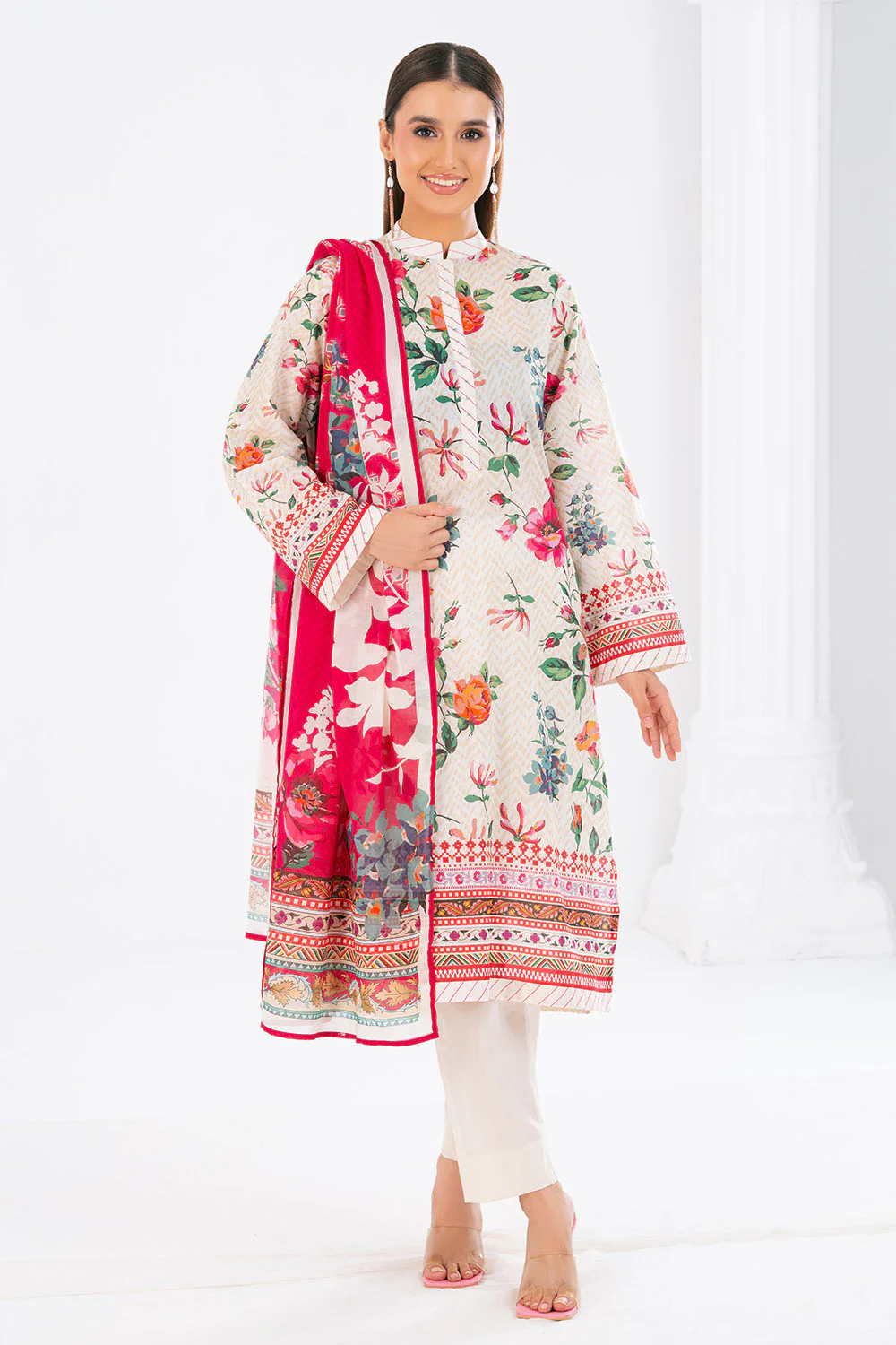 3 Piece Printed Lawn Suit - Image 6