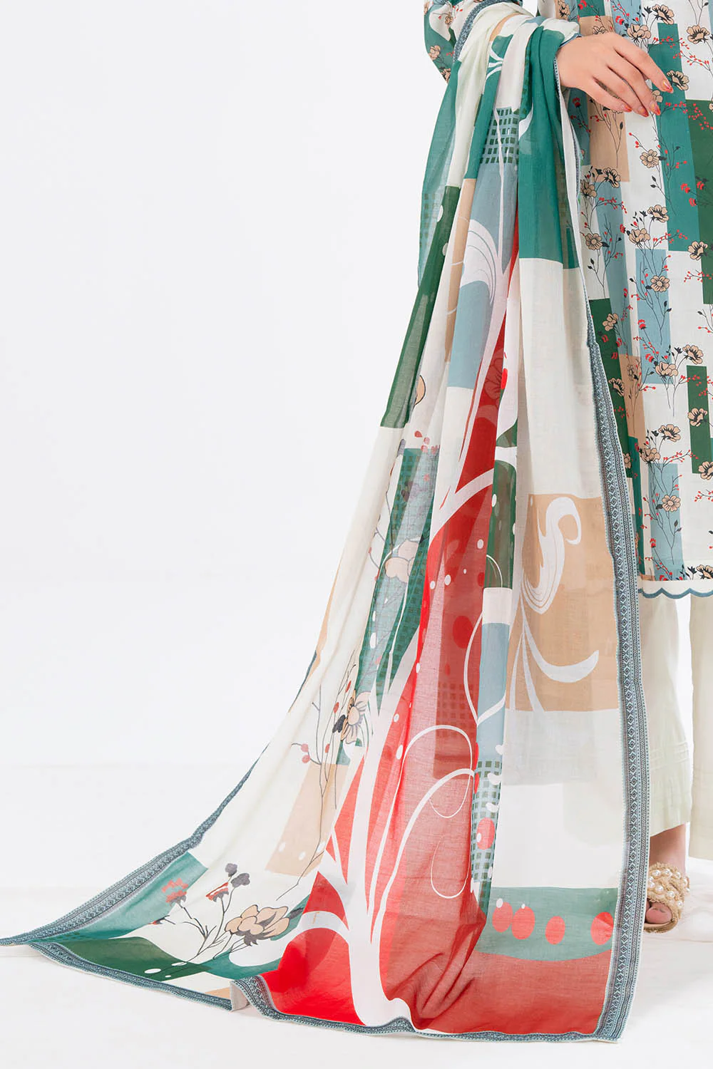 3 Piece Printed Lawn Suit - Image 5