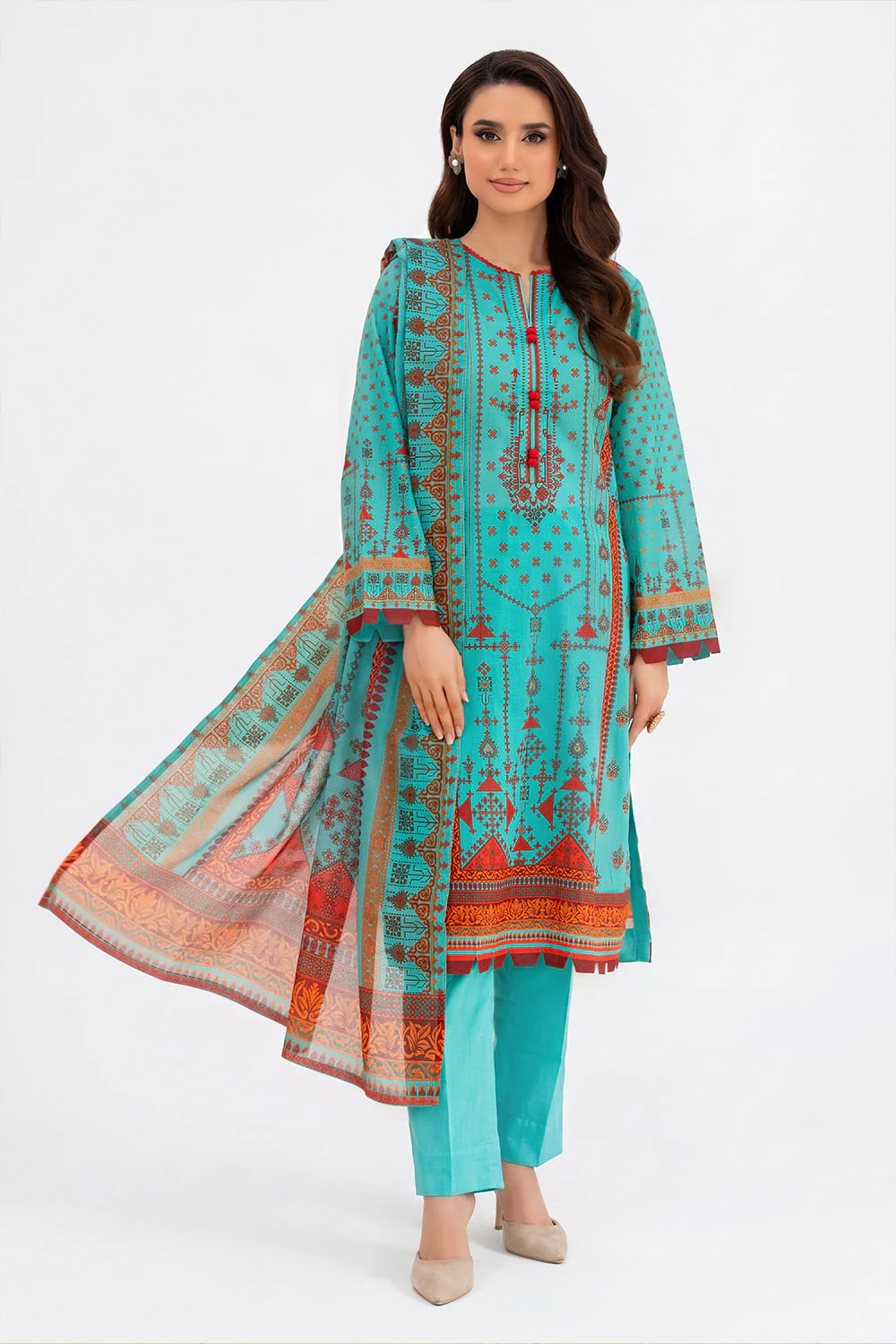 3 Piece Printed Lawn Suit
