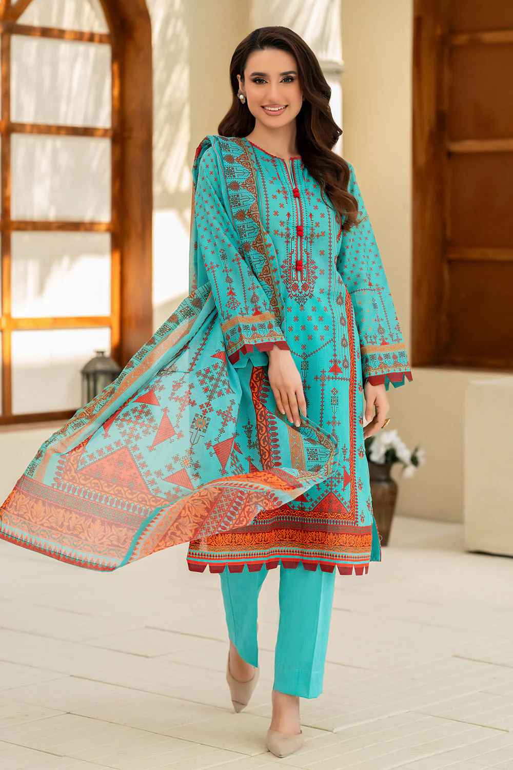 3 Piece Printed Lawn Suit - Image 6
