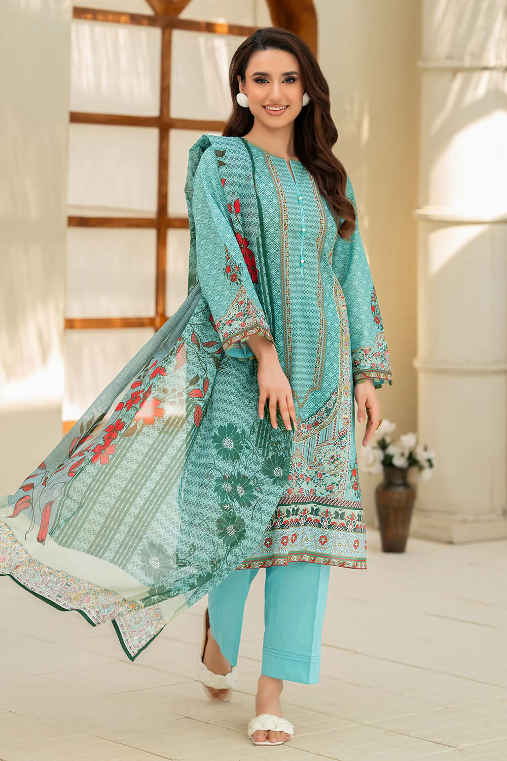 3 Piece Printed Lawn Suit - Image 6