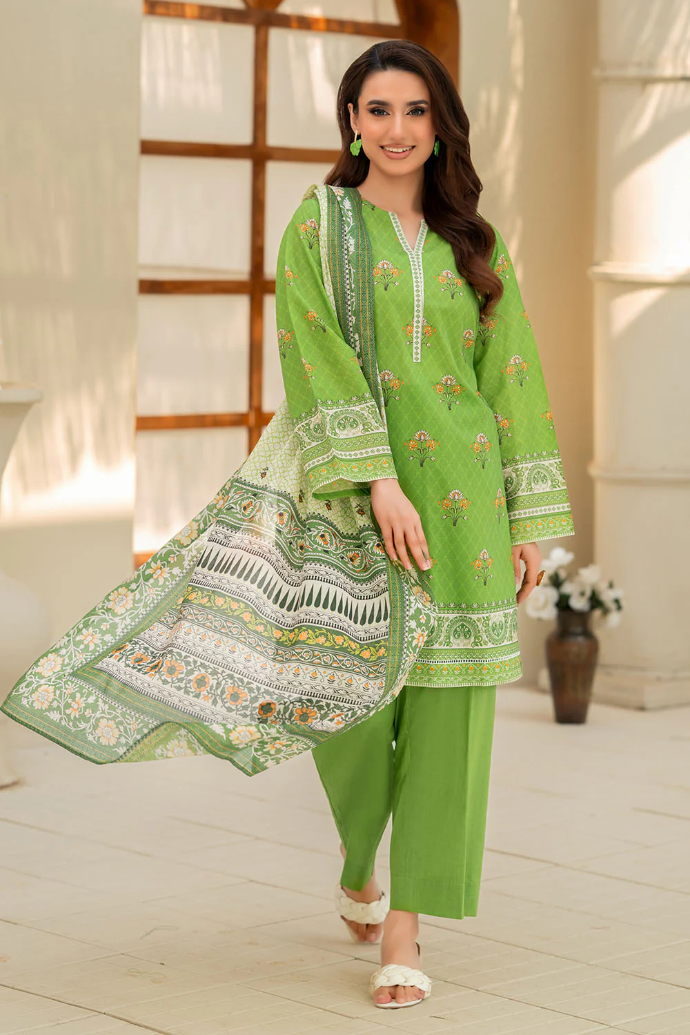 3 Piece Printed Lawn Suit - Image 6